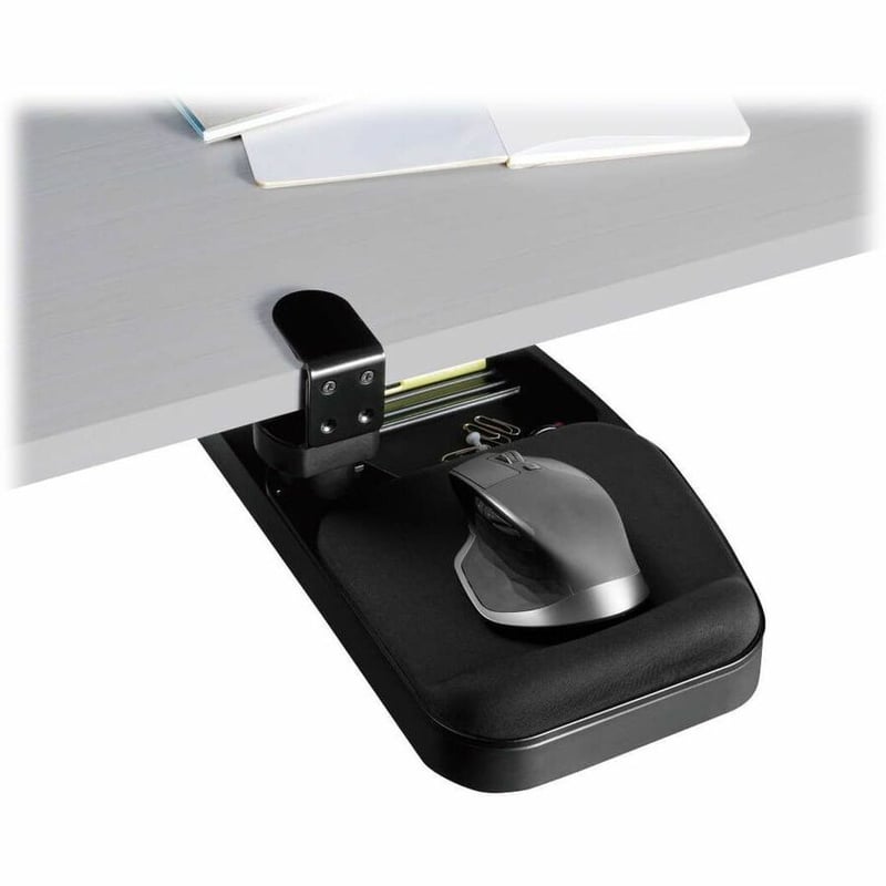 Eaton Tripp Lite Series Under-Desk Clamp-On Storage Tray with Built-In Mouse Pad and Wrist Rest - Thumbnail 4
