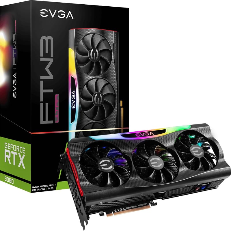 EVGA NVIDIA GeForce RTX 3090 Graphic Card - 24 GB GDDR6X - Thumbnail 1