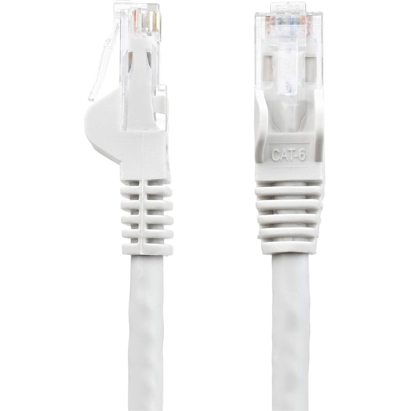 StarTech.com 8ft CAT6 Ethernet Cable - White Snagless Gigabit - 100W PoE UTP 650MHz Category 6 Patch Cord UL Certified Wiring/TIA - Thumbnail 3