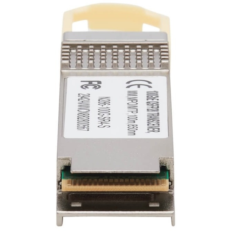 Eaton Tripp Lite Series Cisco-Compatible QSFP-100G-SR4-S QSFP28 Transceiver - 100GBase-SR4, Multimode MTP/MPO, 850 nm, 100 m - Thumbnail 4