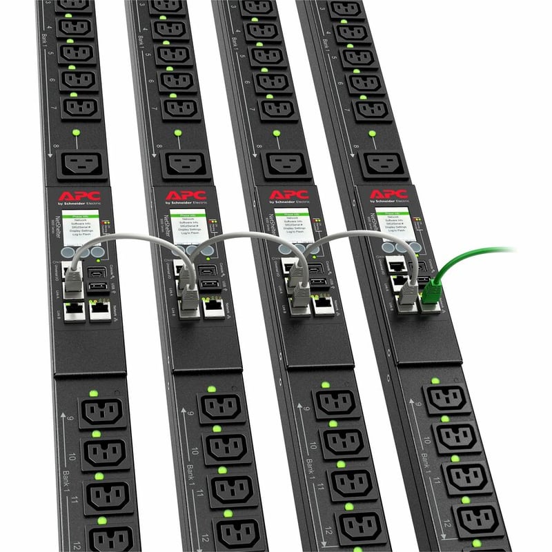 APC by Schneider Electric Rack PDU 9000 Switched, ZeroU, 16A, 100-240V, (21) C13/C15 & (3) C19/C21, Japan - Thumbnail 2