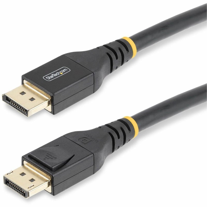 StarTech.com 25ft (7m) VESA-Certified Active DisplayPort 1.4 Cable, DP8K w/HBR3/HDR10/MST/DSC 1.2/HDCP 2.2, 8K 60Hz, 4K 120Hz, Active DP 1.4 Cable M/M - Thumbnail 1