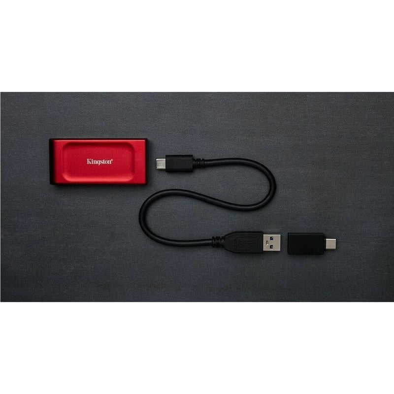 2TB XS1000 RED EXTERNAL USB 3.2 GEN 2 PORTABLE SOLID STATE DRIVE - Thumbnail 4