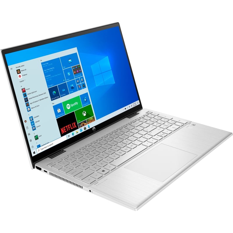 HP Pavilion x360 15-er0075nr 15.6" Touchscreen Convertible 2 in 1 Notebook - Full HD - Intel Core i3 11th Gen i3-1125G4 - 8 GB - 256 GB SSD - English Keyboard - Natural Silver - Thumbnail 1