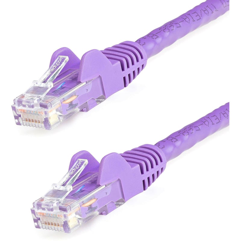 StarTech.com 14ft CAT6 Ethernet Cable - Purple Snagless Gigabit - 100W PoE UTP 650MHz Category 6 Patch Cord UL Certified Wiring/TIA - Thumbnail 1