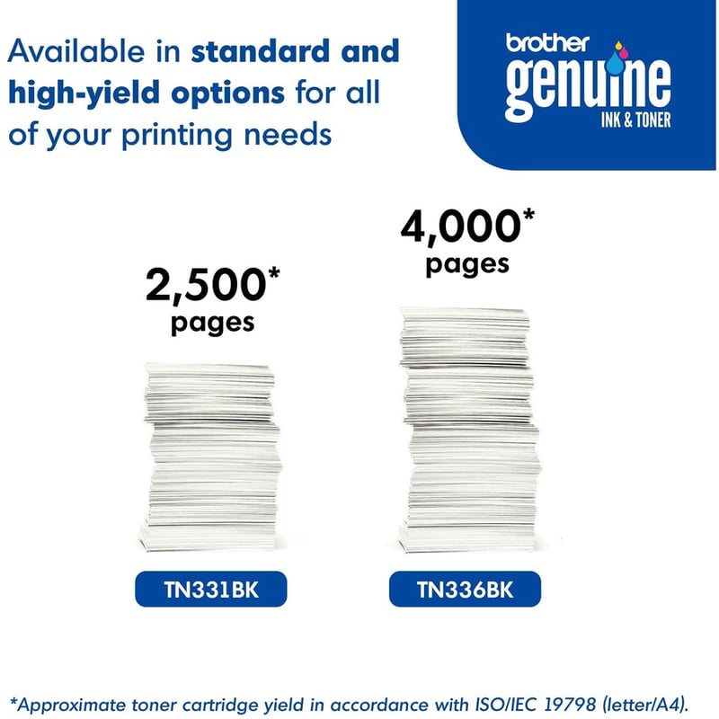Brother Genuine TN336BK High Yield Black Toner Cartridge - Thumbnail 3