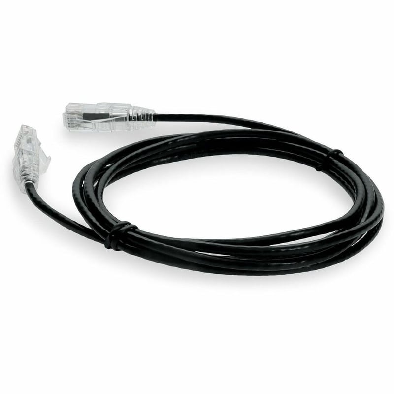 AddOn 10ft Black CAT 6 Slim PVC Ethernet Cable Non-Booted RJ-45 M/M - Thumbnail 3