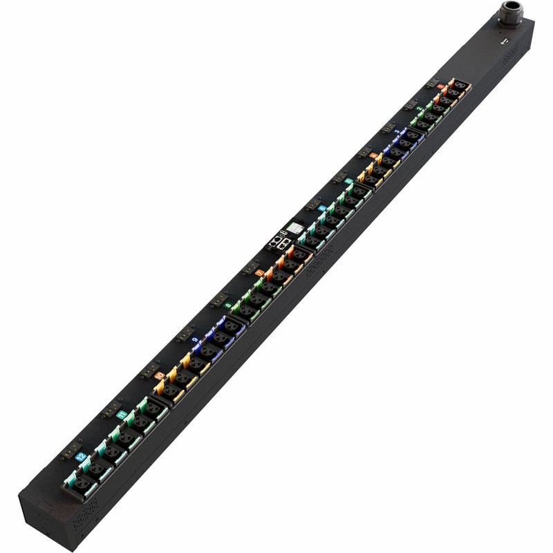 Vertiv PowerIT VP7U60A2 Switched Outlet Level Monitoring HD rPDU, Vertical, Three Phase, 36 Combination C13/C19 Outlets, 60/63A, 240/415V WYE, 0U - Thumbnail 1