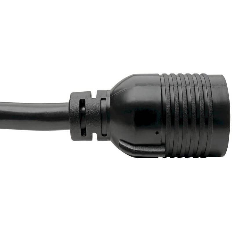 Eaton Tripp Lite Series Power Extension Cord, NEMA L6-30P to NEMA L6-30R - Heavy-Duty, 30A, 250V, 10 AWG, 8 ft. (2.43 m), Black - Thumbnail 4