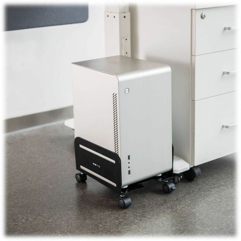 Tripp Lite by Eaton Mobile CPU Caddy for Computer Towers - Width Adjustable, Locking Casters, Black - Thumbnail 3