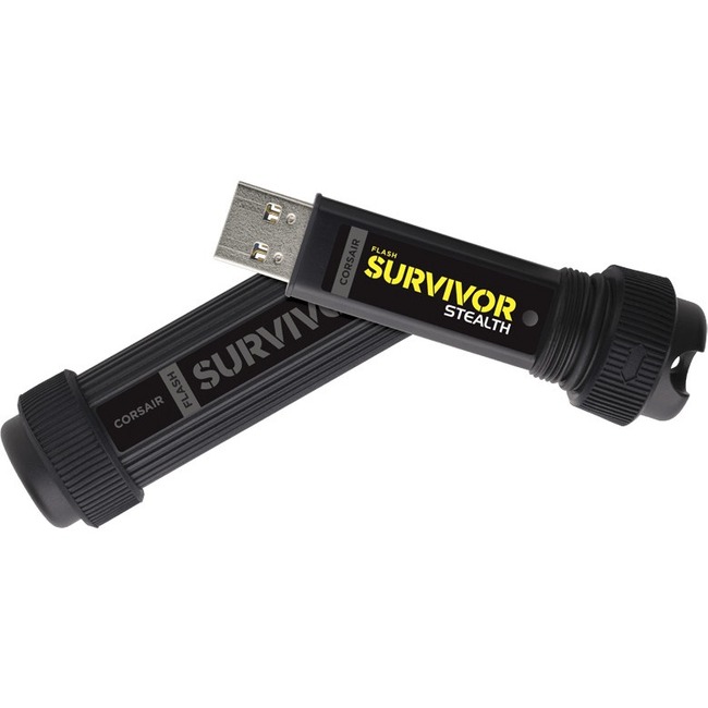 Corsair Flash Survivor Stealth 128GB USB 3.0 Flash Drive - Thumbnail 1
