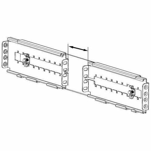 N1C.24RAILKIT Universal Convertible 2-Post or 4-Post Rack-Mount Rail Kit - Adjustable Depth 2U - Thumbnail 1