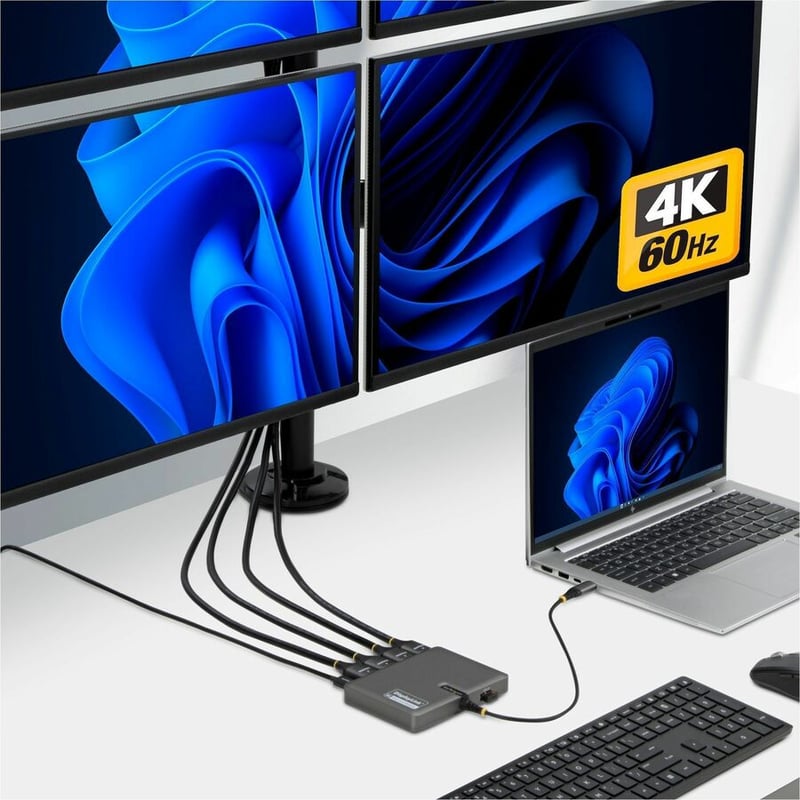 USB-C QUAD-MONITOR WORKSTATION ADAPTER 4K 60HZ HDMI PD - Thumbnail 4