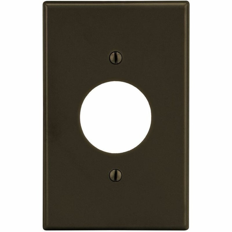 Bryant Wallplate, 1-Gang, 1.40" Opening, Brown