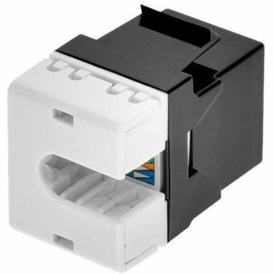 MONOPRICE CAT6 RJ45 180-DEGREE DUAL IDC KEYSTONE FOR 22-24AWG SOLID WIRE_ BLACK - Thumbnail 2