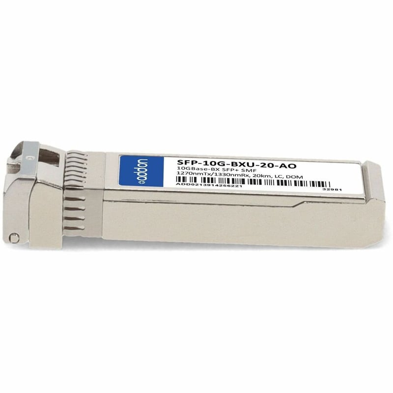 AddOn Cisco SFP-10G-BX-U-20 Compatible TAA Compliant 10GBase-BX SFP+ Transceiver (SMF, 1270nmTx/1330nmRx, 20km, LC, DOM) - Thumbnail 2