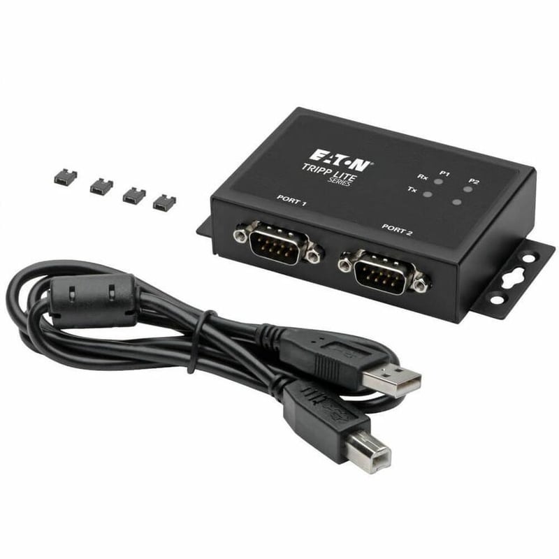 Tripp Lite by Eaton 2-Port RS-422/RS-485 USB to Serial FTDI Adapter with COM Retention (USB-B to DB9 F/M) - Thumbnail 5