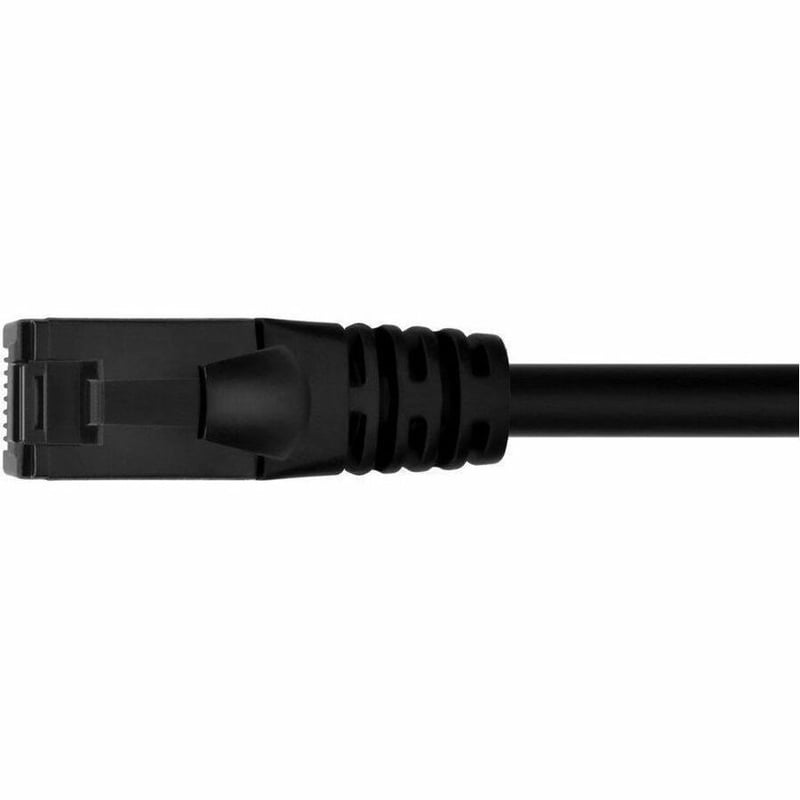 MONOPRICE CAT6A 1FT BLACK FLEXIBLE TPE PATCH CABLE_ UTP_ 24AWG_ 500MHZ_ PURE BAR - Thumbnail 4