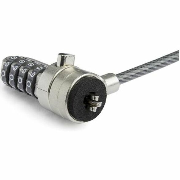StarTech.com Universal Laptop Cable Lock Expansion Loop - Add a 6" 4-Digit Combination K-Slot Lock to Secure Multiple Devices - Anti Theft - Thumbnail 3