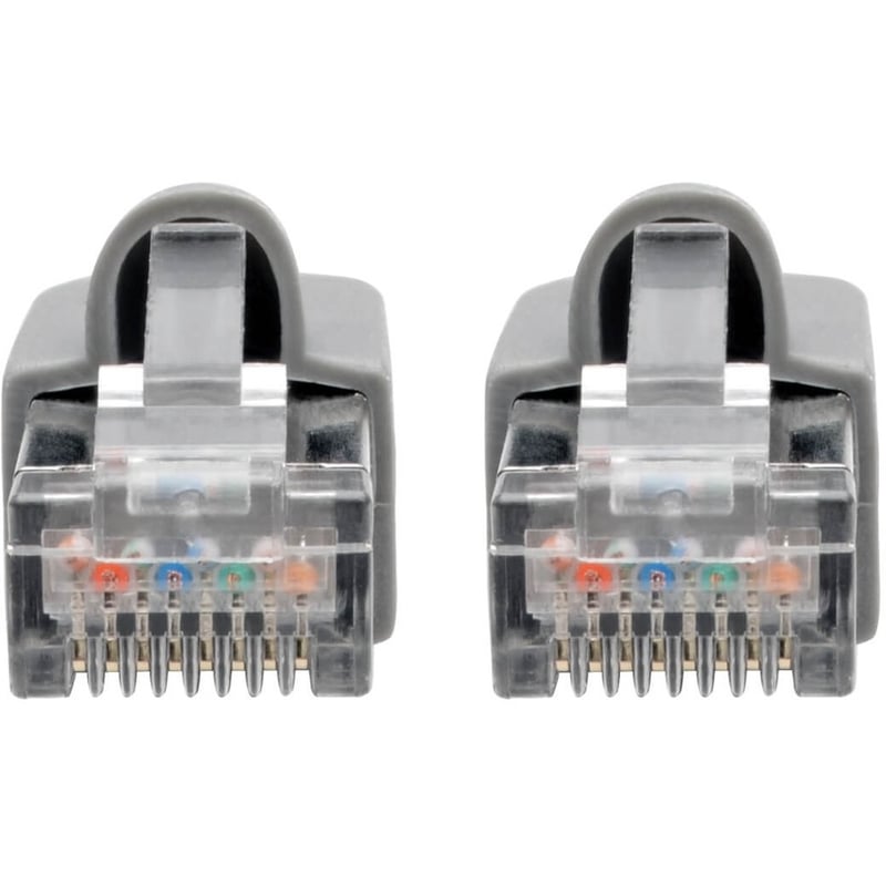 Eaton Tripp Lite Series Cat6a 10G Snagless Shielded STP Ethernet Cable (RJ45 M/M), PoE, Gray, 12 ft. (3.66 m) - Thumbnail 3