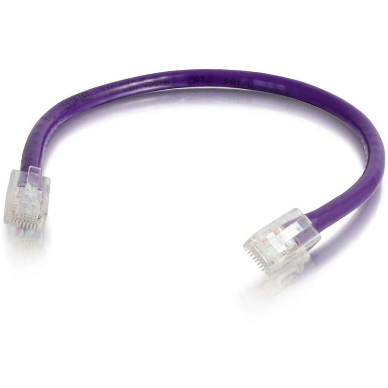 C2G 20 ft Cat6 Non Booted UTP Unshielded Network Patch Cable - Purple - Thumbnail 1