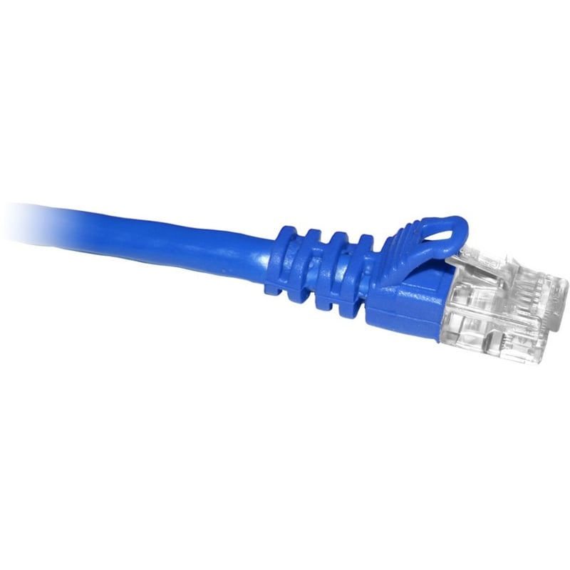 ENET Cat5e Blue 7 Inch Patch Cable with Snagless Molded Boot (UTP) High-Quality Network Patch Cable RJ45 to RJ45 - 7In
