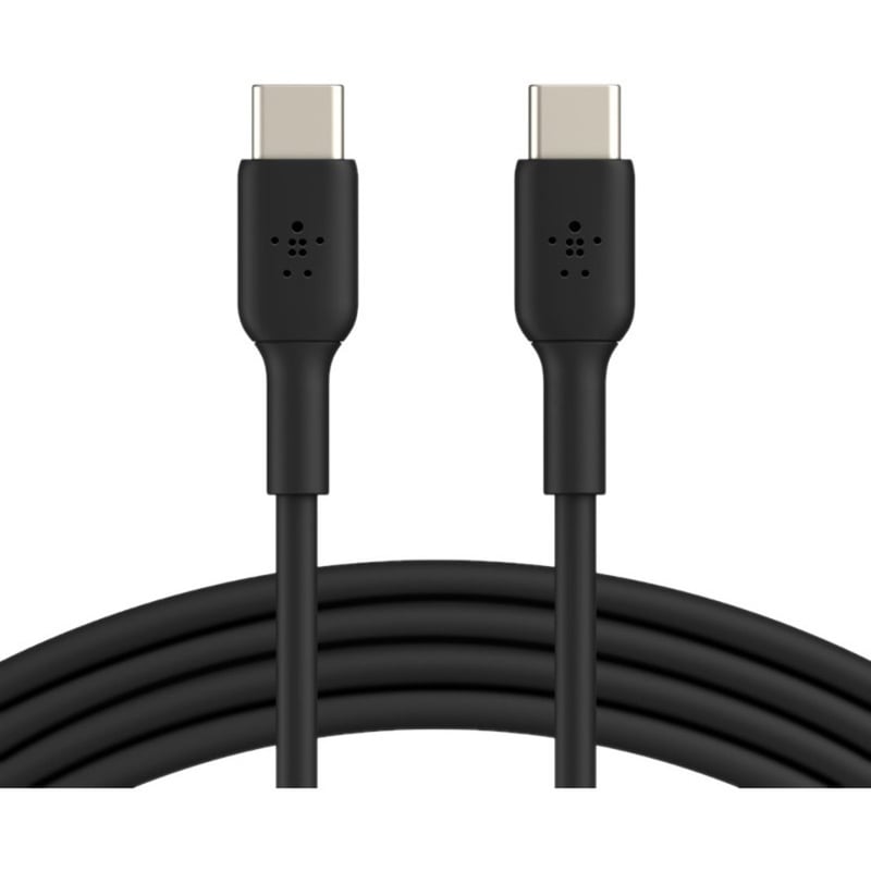 Belkin 60W USB-C to USB-C Cable - 480 Mbps - PVC - M/M - 1m/3.3ft - Black - Thumbnail 5