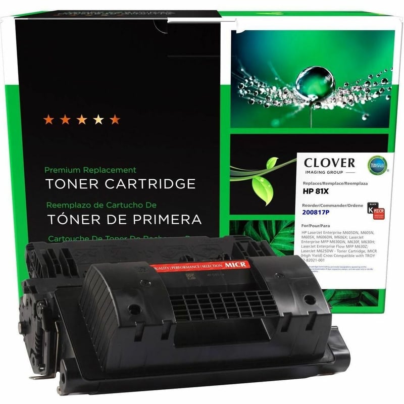 Clover Imaging Remanufactured High Yield MICR Toner Cartridge for HP CF281X, TROY 02-82021-001 - Thumbnail 1