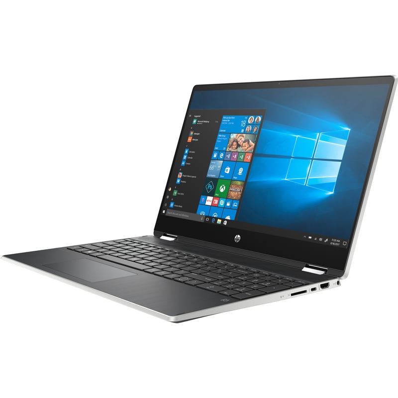 HP Pavilion x360 15-dq1000 15-dq1010nr 15.6" Touchscreen Convertible 2 in 1 Notebook - Intel Core i5 10th Gen i5-10210U - 8 GB - 256 GB SSD - Natural Silver - Thumbnail 1