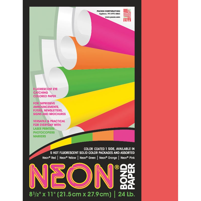 Pacon Neon Multipurpose Paper - Thumbnail 1