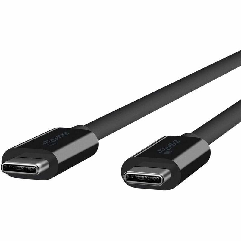 Belkin 100W USB-C to USB-C Cable - USB 3.1 - 10 Gbps - 4K Audio/Video - M/M - 1m/3.3ft - Black - Thumbnail 4