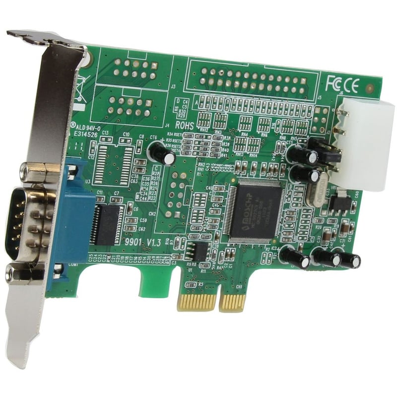 StarTech.com 1-port PCI Express RS232 Serial Adapter Card - PCIe Serial DB9 Controller Card 16550 UART - Low Profile - Windows/Linux - Thumbnail 2