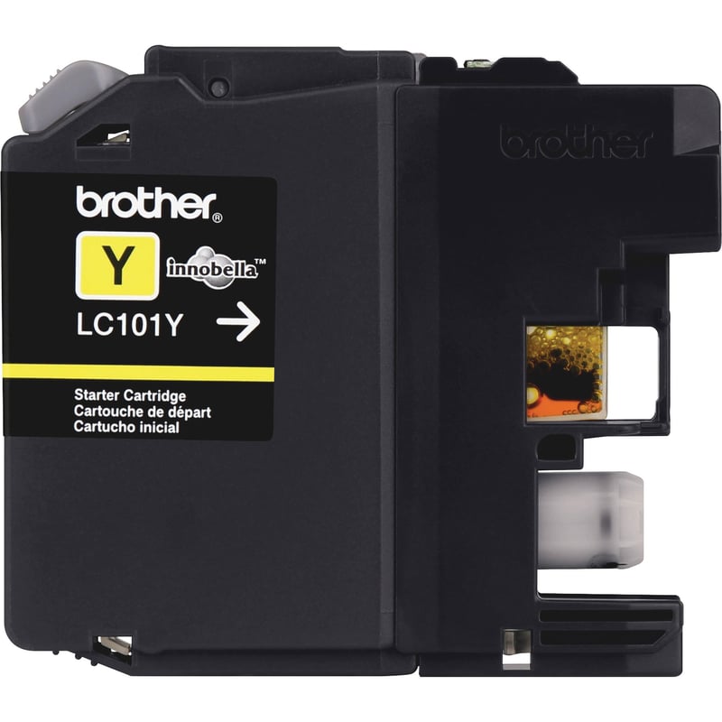 Brother Genuine Innobella LC101Y Yellow Ink Cartridge - Thumbnail 1