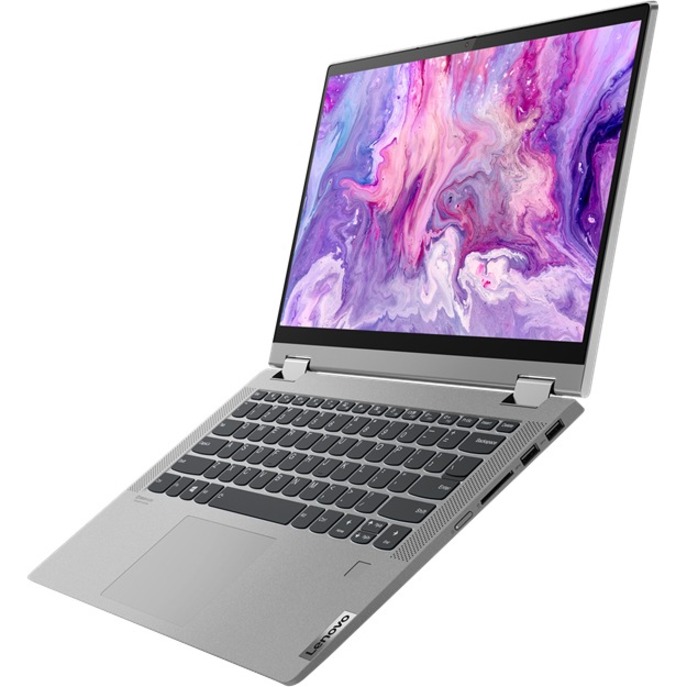 Lenovo IdeaPad Flex 5 14ALC05 82HU0084US 14" Touchscreen Convertible 2 in 1 Notebook - Full HD - 1920 x 1080 - AMD Ryzen 3 5300U Quad-core (4 Core) 2.60 GHz - 4 GB Total RAM - 128 GB SSD - Platinum Gray - Thumbnail 4