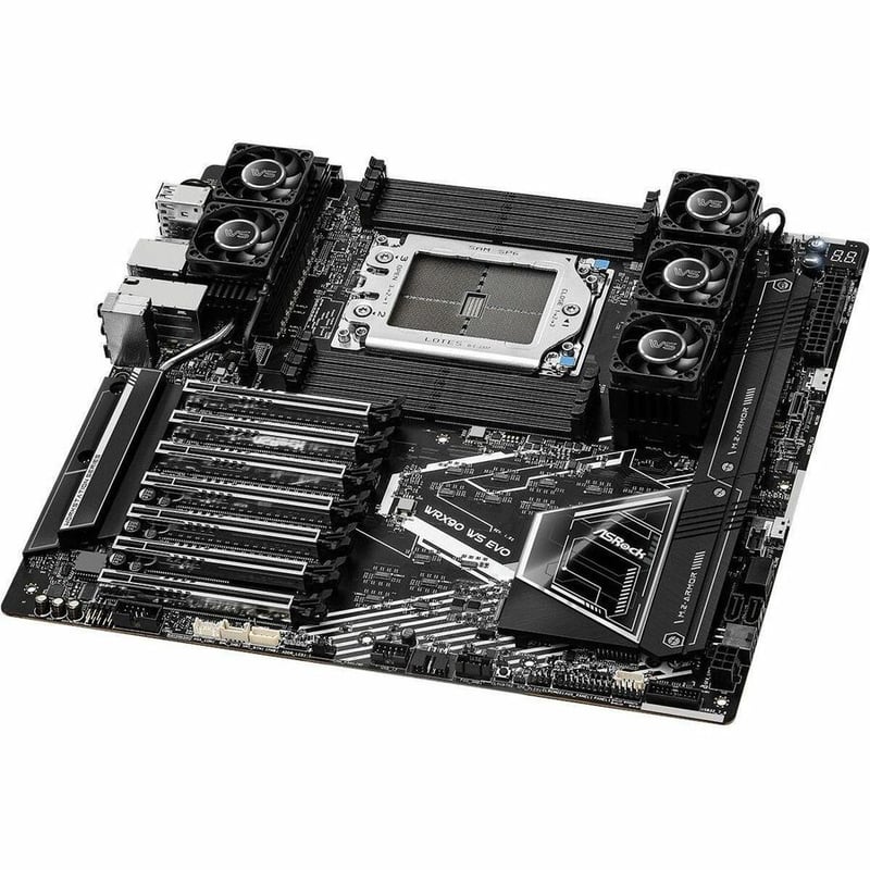 SATA 6GB/S DDR5 AMD RYZEN THREADRIPPER PRO 7 X PCIE 5.0 X16 SLOTS 2 X 10 GIGABIT - Thumbnail 4