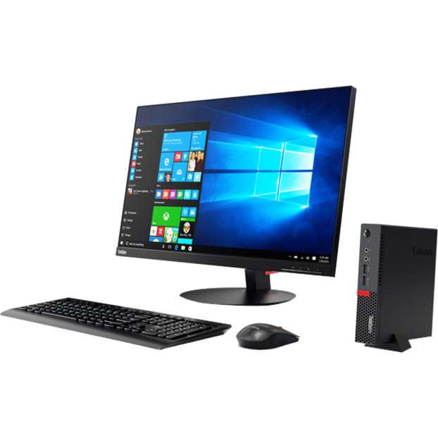 Lenovo ThinkCentre M710q 10MQS6SE00 Desktop Computer - Intel Core i5 7th Gen i5-7500T - 8 GB - 500 GB HDD - Tiny - Black