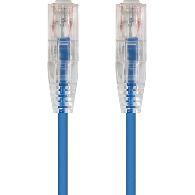 SLIMRUN CAT6 UTP CABLE-2FT BLUE - Thumbnail 1