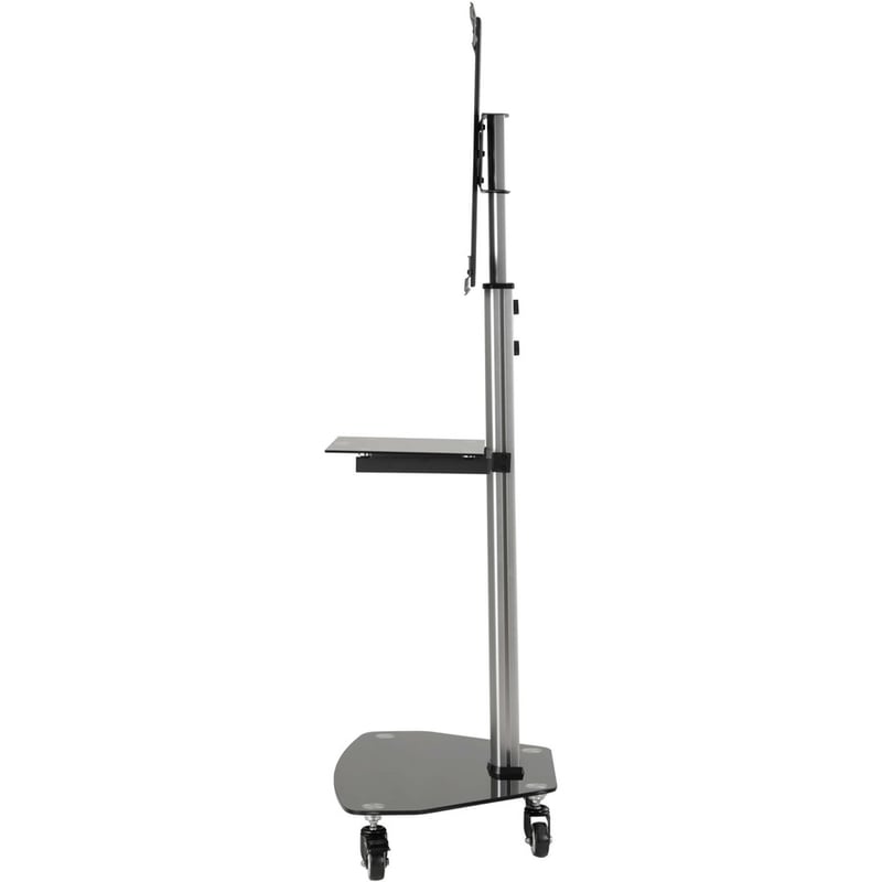 Eaton Tripp Lite Series Premier Rolling TV Cart for 37" to 70" Displays, Black Glass Base and Shelf, Locking Casters - Thumbnail 4