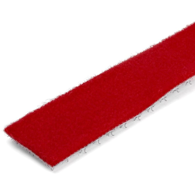 StarTech.com 50ft. Hook and Loop Roll - Red - Cable Management (HKLP50RD) - Thumbnail 2