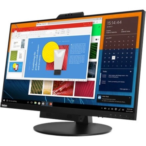 Lenovo ThinkCentre TIO27 27" Class Webcam WQHD LCD Monitor - 16:9 - Black - Thumbnail 3