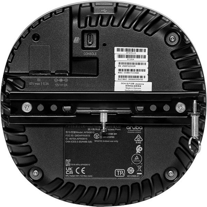 HPE AP-615 Tri Band IEEE 802.11 a/b/g/n/ac/ax 3.60 Gbit/s Wireless Access Point - Indoor - Thumbnail 2