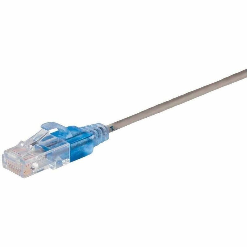 MONOPRICE SLIMRUN CAT6A ETHERNET PATCH CABLE - SNAGLESS RJ45_ UTP_ PURE BARE COP - Thumbnail 2