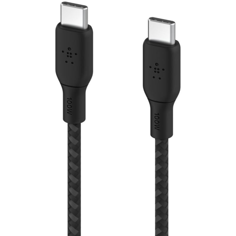 BOOSTCHARGE USBC TO USBC CABLE 100W 3M BLACK 03-RETAIL BOX - Thumbnail 3