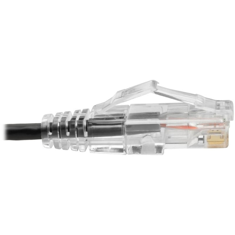 Eaton Tripp Lite Series Cat6 Gigabit Snagless Slim UTP Ethernet Cable (RJ45 M/M), PoE, Black, 1 ft. (0.31 m) - Thumbnail 4