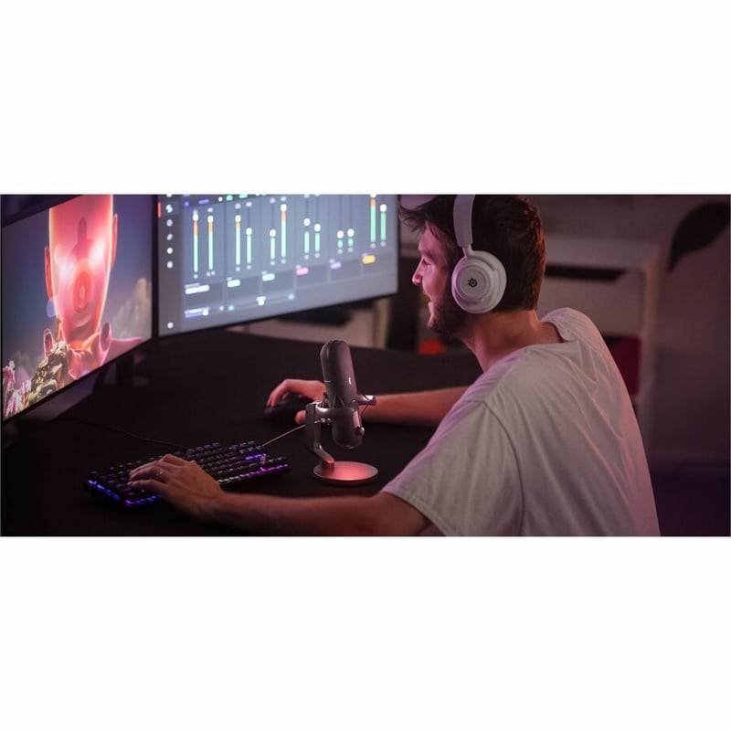 SteelSeries Alias Wired Condenser, Noise Cancelling Microphone for Live Streaming, Gaming, Studio - Black - Thumbnail 5