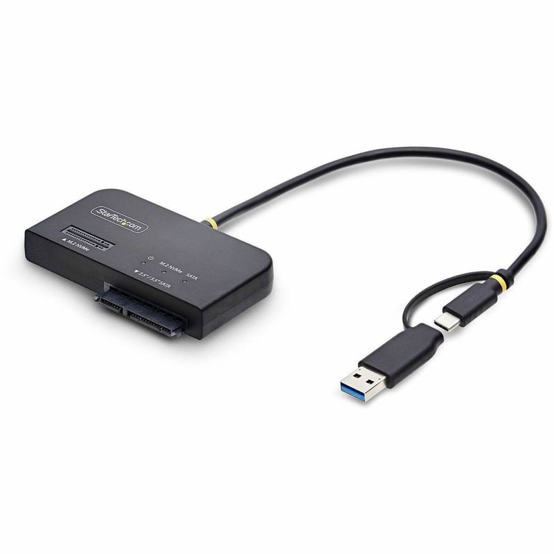 M.2 NVME AND SATA SSD ADAPTER USB-C/USB-A 10GBPS SSD/HDD READER - Thumbnail 1