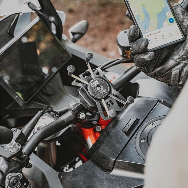 RAM Mounts X-Grip Mounting Adapter for Smartphone, Electronic Equipment, Handheld Device, Phone, Camera, GPS, Computer, iPhone - Landscape/Portrait - Thumbnail 2