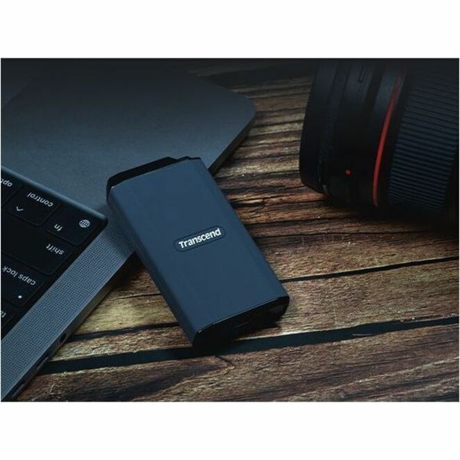 Transcend ESD410C 4 TB Portable Solid State Drive - External - Dark Blue - Thumbnail 2
