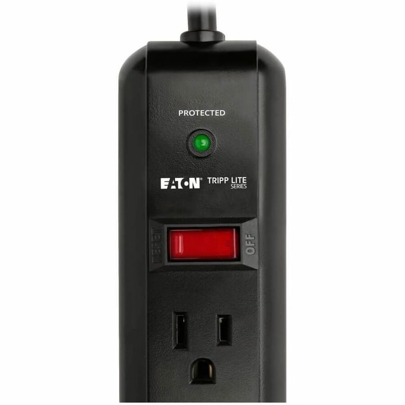 Tripp Lite by Eaton Protect It! 7-Outlet Surge Protector 12 ft. Cord 1080 Joules Diagnostic LED Black Housing - Thumbnail 5