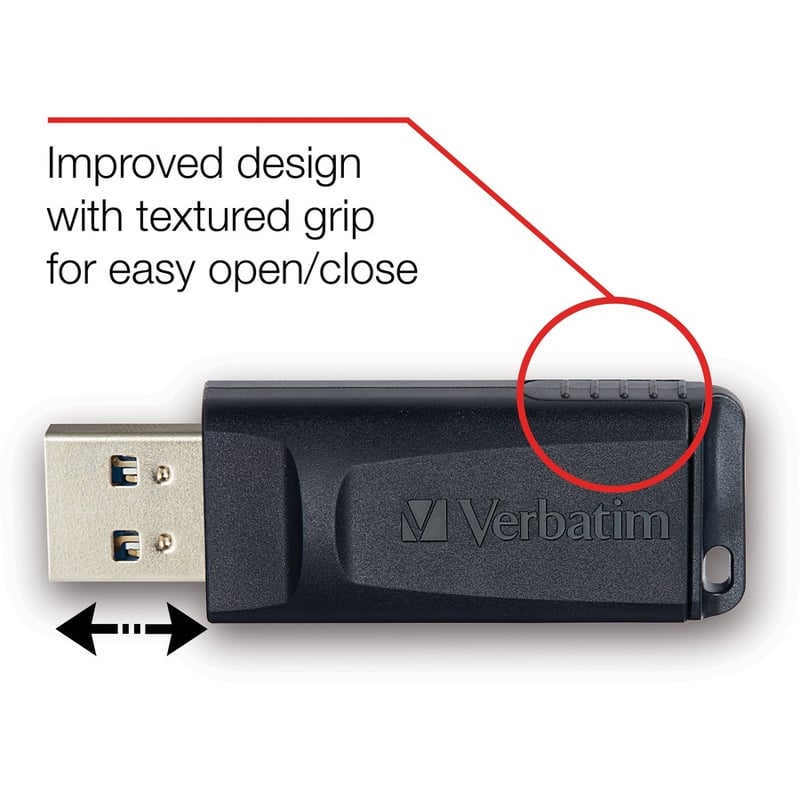 64GB Store 'n' Go USB Flash Drive - 10pk Business Bulk - Black - Thumbnail 2